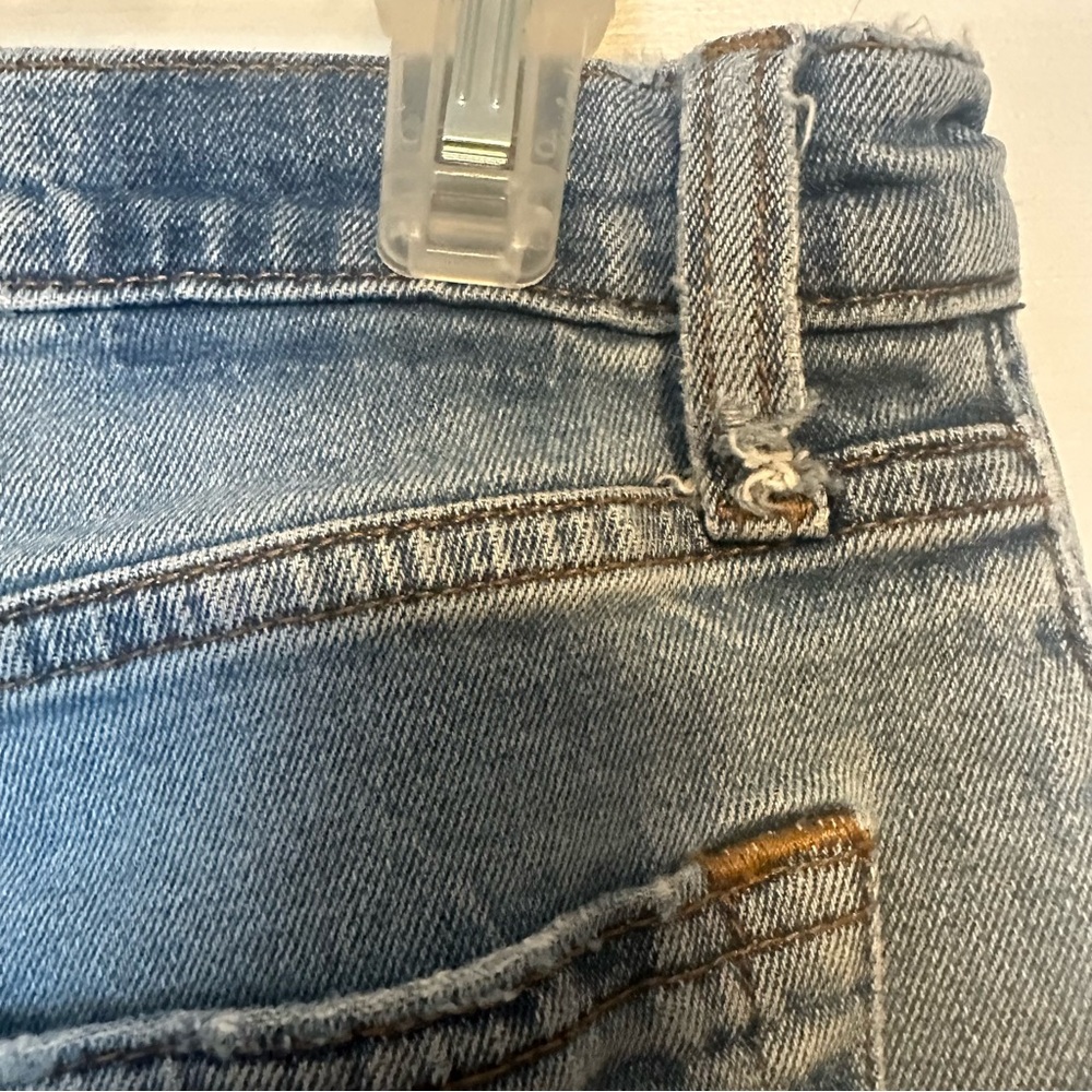 Abercrombie & Fitch Light Blue Straight Leg Jeans - Picture 4 of 5